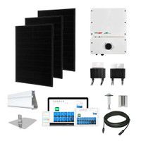 Solaria 400 Black SolarEdge HD optimizers Solar Kit